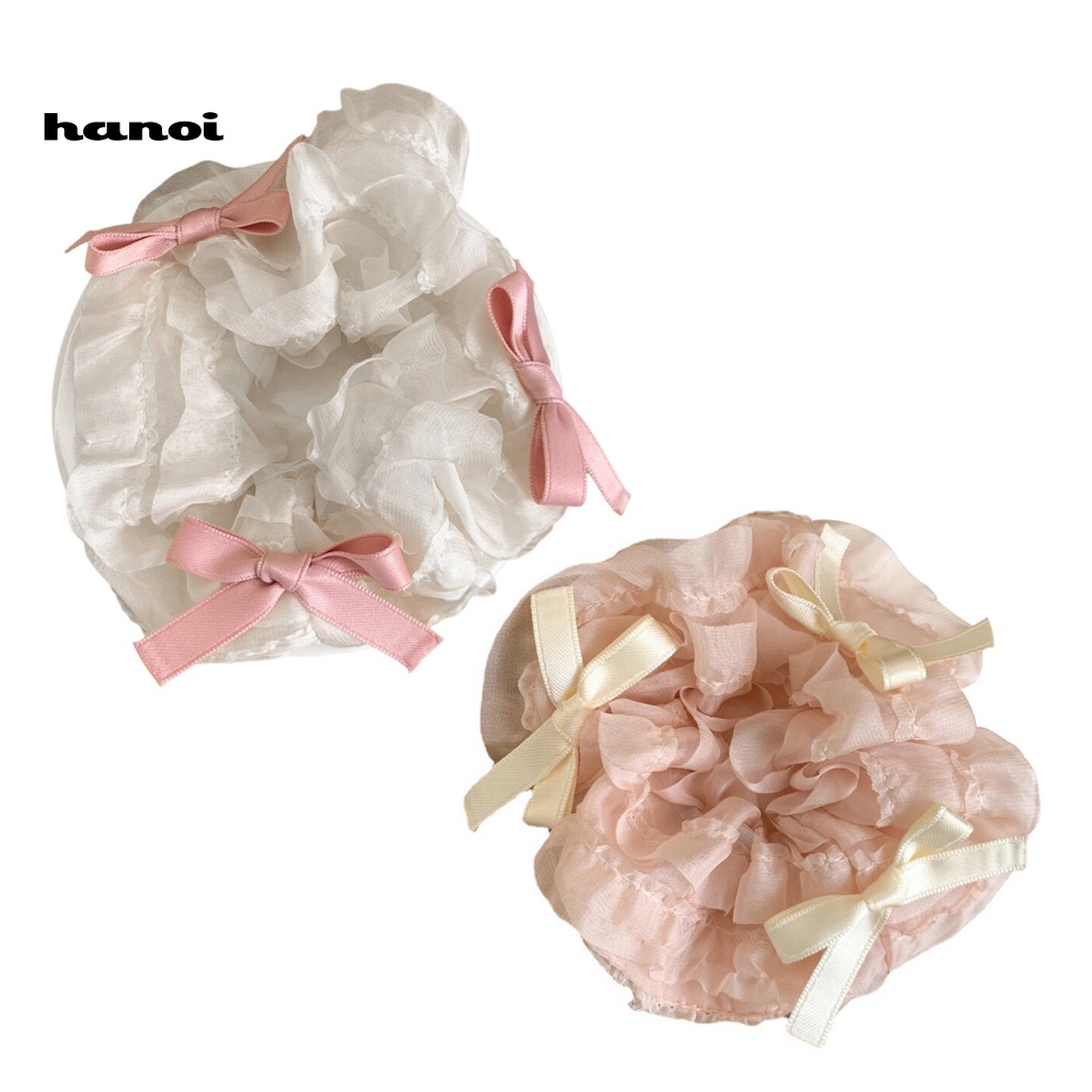 Dây Buộc Tóc Co Giãn Đính Nơ Xinh Xắn Cho Nữ