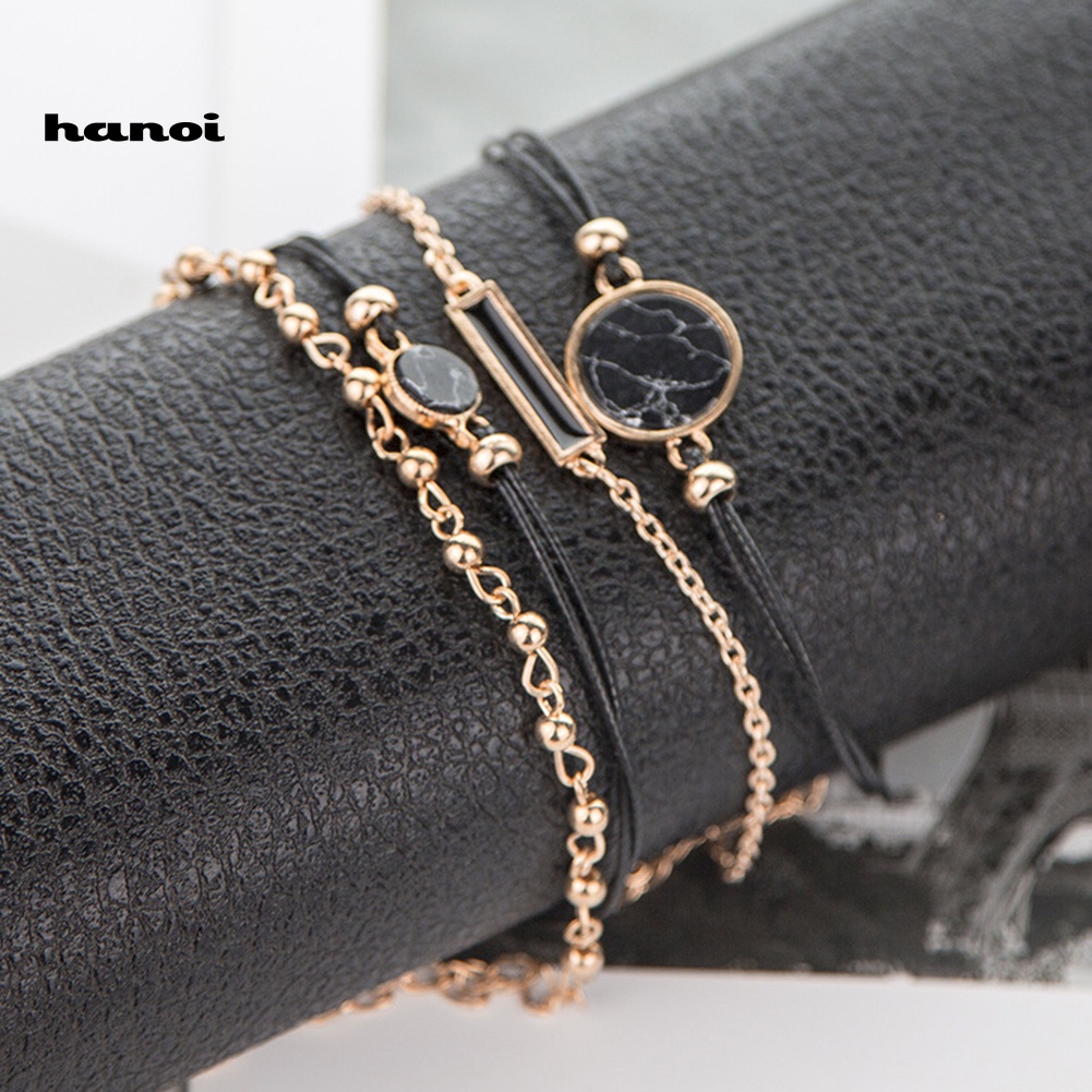 Set 4 Vòng Đeo Tay Phong Cách Bohemian Xinh Xắn Dành Cho Nữ