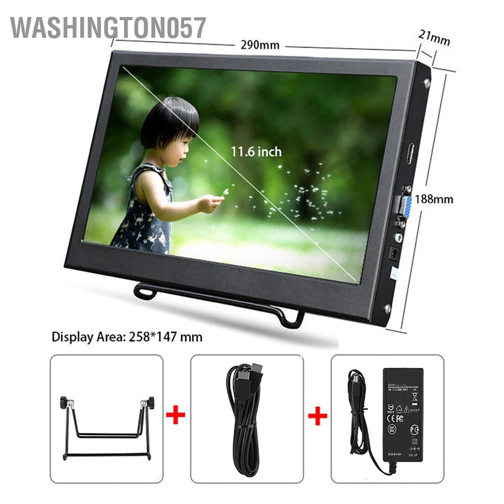 Washington057 Màn hình 11 6 inch di động 1920x1080 &lt;span class=&quot;ui-risk_flag3&quot;&gt;&lt;span class=&quot;ui-risk_flag3&quot;&gt;Màn HDMI&lt;/span&gt;&lt;/span&gt;&lt;/span&gt; cho PS3/4 cl