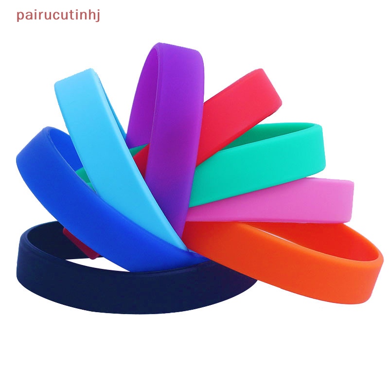 Cặp Vòng Tay Cao Su Silicone Dẻo Thời Trang Unisex