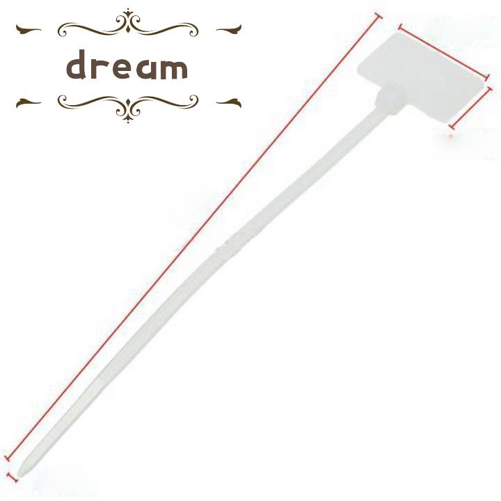 Plastic Nylon Label Tie Network Cable Marker Cord Wire Straps Zip Label Ties