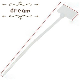 【DREAMLIFE】Plastic Nylon Label Tie Network Cable Marker Cord Wire Straps Zip Label Ties
