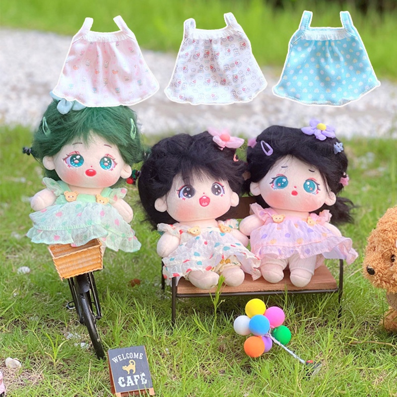 Đầm Cotton 20cm Xinh Xắn Cho Búp Bê