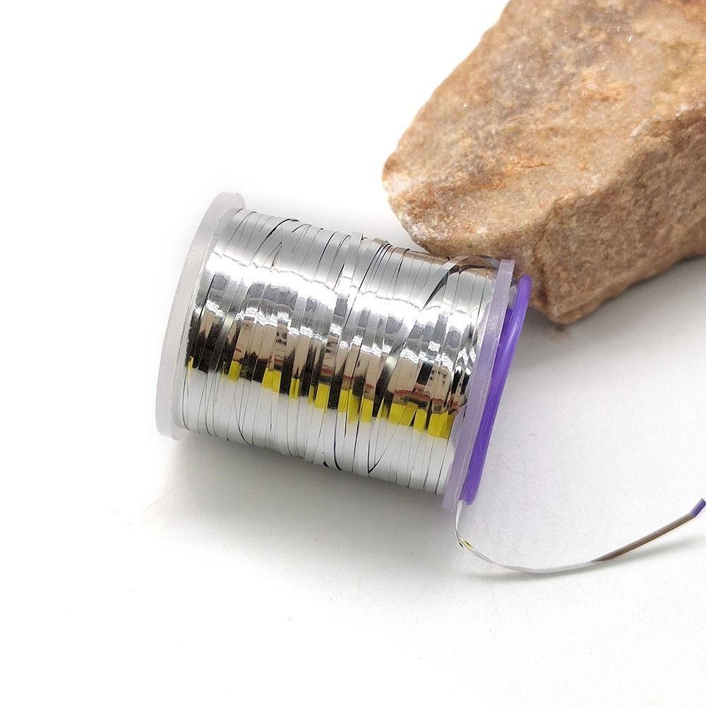 Cuộn Chỉ Kim Tuyến Nymph Bản Dẹt 1mm Dài 120 Yard Chuyên Dụng