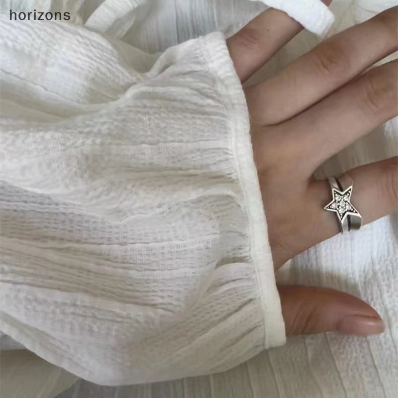 Nhẫn Kim Loại Hình Ngôi Sao Năm Cánh Phong Cách Punk Harajuku Cổ Điển Cho Nữ Y2K Grunge