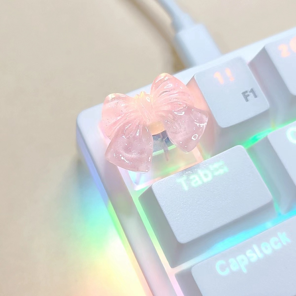 1 Nút Bàn Phím Cơ CCLR Màu Hồng Dễ Thương
