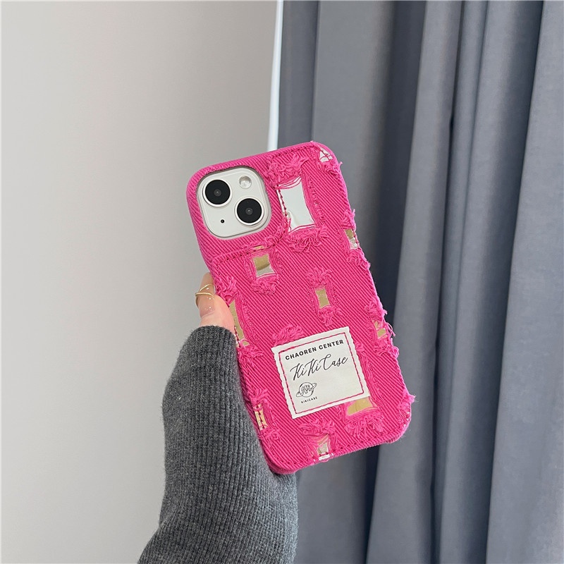 Hoạt Hình Ốp Điện Thoại denim Tráng Gương iphone15 15pro 15promax 14promax 14 14pro 13 13pro 13promax 12 12promax 12pro 11