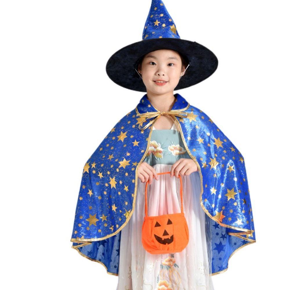HEALMEYOU Áo Choàng Phù Thủy Kèm Nón Nhiều Màu Sắc Cho Bé Hóa Trang halloween