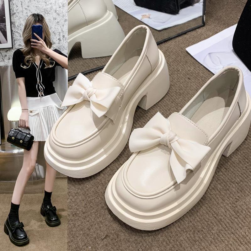 HHH  Giày Mary Jane Lolita bít mũi đế cao 6cm Giày Búp Bê Đế da mềm đế êm thời trang 2023NEW Cho Nữ High quality Chic Thoải mái Chất lượng cao B95F0O8 37Z230910