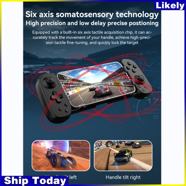 Tay Cầm Chơi Game Không Dây Kéo Dài D6 Cho IPhone Android