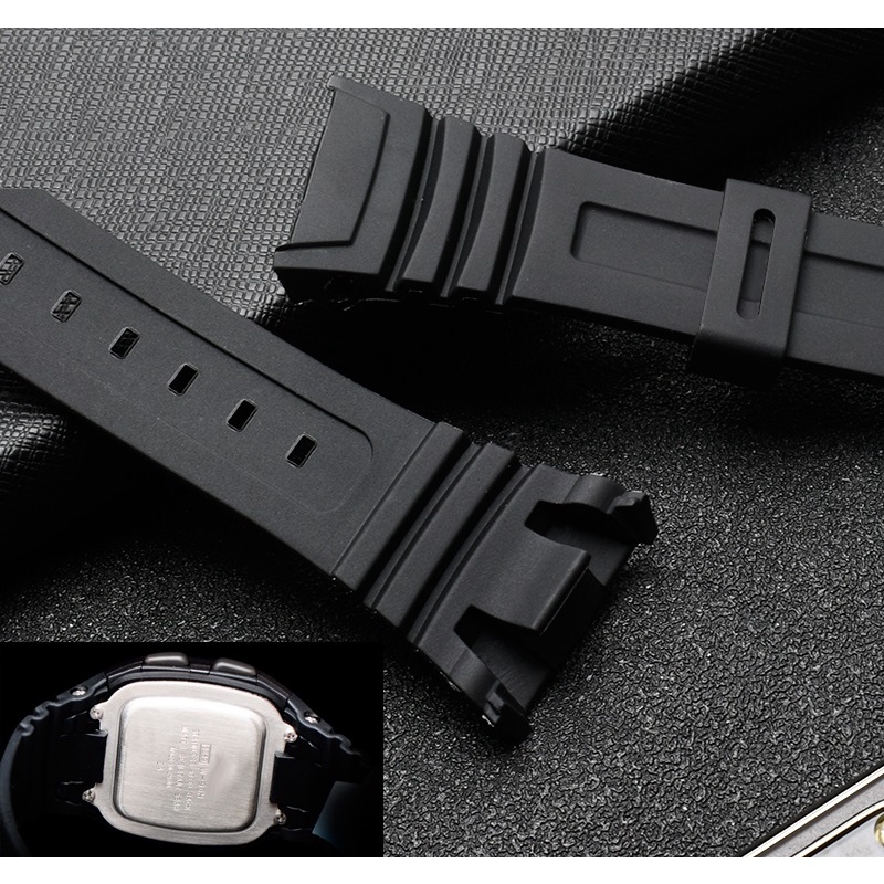 Dây Đeo Thay Thế Cho Đồng Hồ Casio W96H Resin 10194983 Vừa Vặn W96 W-96H 577EA1