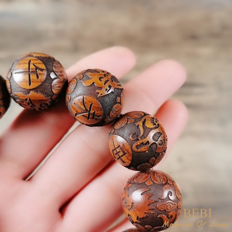 Vòng Tay Chuỗi Hạt Phong Cách Phật Giáo Ấn Độ 20mm * 12Cm