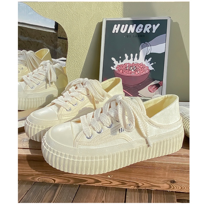 Giày Lười Màu Trắng Đế Dày Phong Cách Mới Kuang 2023