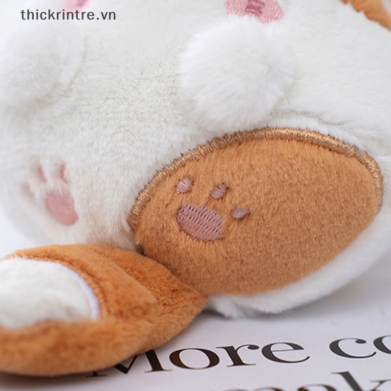 Móc Khóa Hình Mèo Nhồi Bông Đuôi Dài Đáng Yêu Chất Lượng Cao