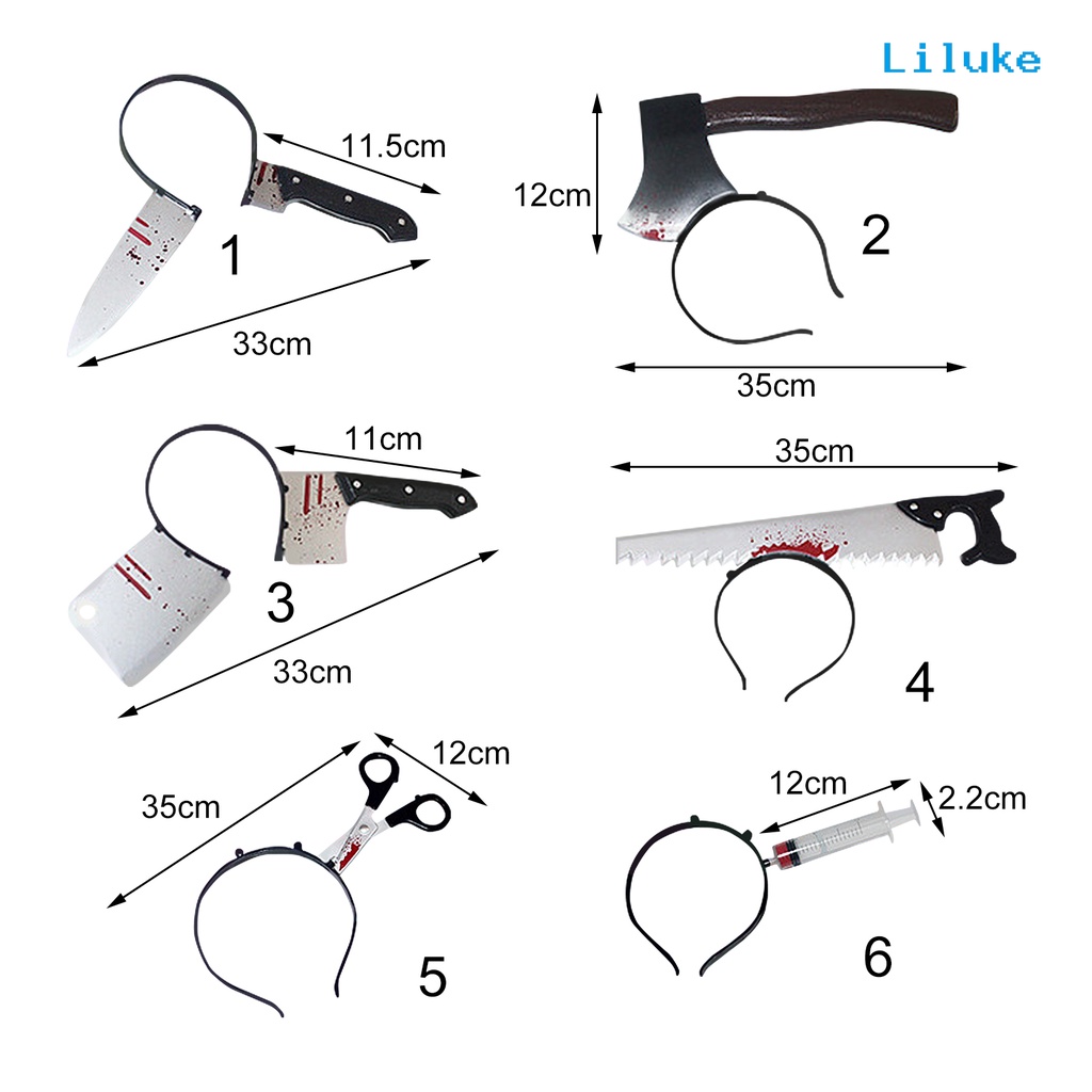 Băng Đô Cài Tóc Co Giãn Bằng Nhựa Hình Kinh Dị Vui Nhộn