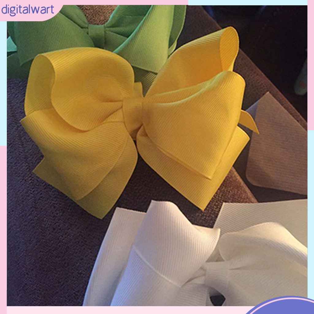 Kẹp Tóc Nơ Ruy Băng Hai Lớp Cỡ Lớn 1 Cái Cho Bé Gái