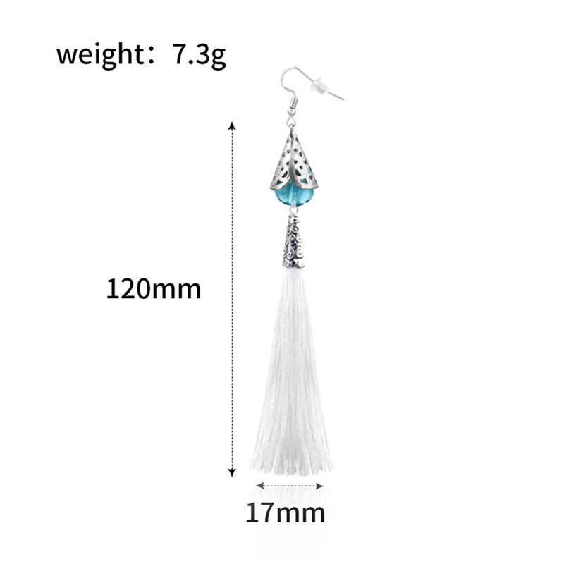 1 Khuyên Tai Tua Rua Dài Hóa Trang Anime Genshin Va Chạm Zhongli Độc Đáo