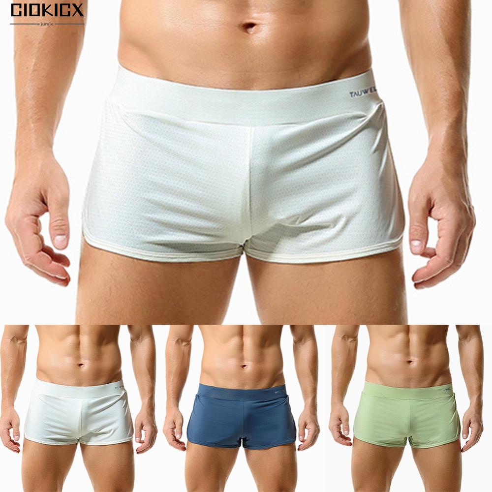 Quần bikini boxer briefs nam boxer nam ngắn nam \'s sponge pouch cup thoáng khí
