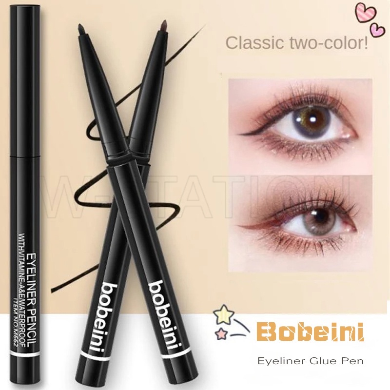 Bút Kẻ Mắt / Bút Kẻ Mắt Mỏng / Bút Kẻ Mắt Trơn Mịn Không Thấm Nước Lâu Trôi Bobeini Dành Cho Người Mới Bắt Đầu