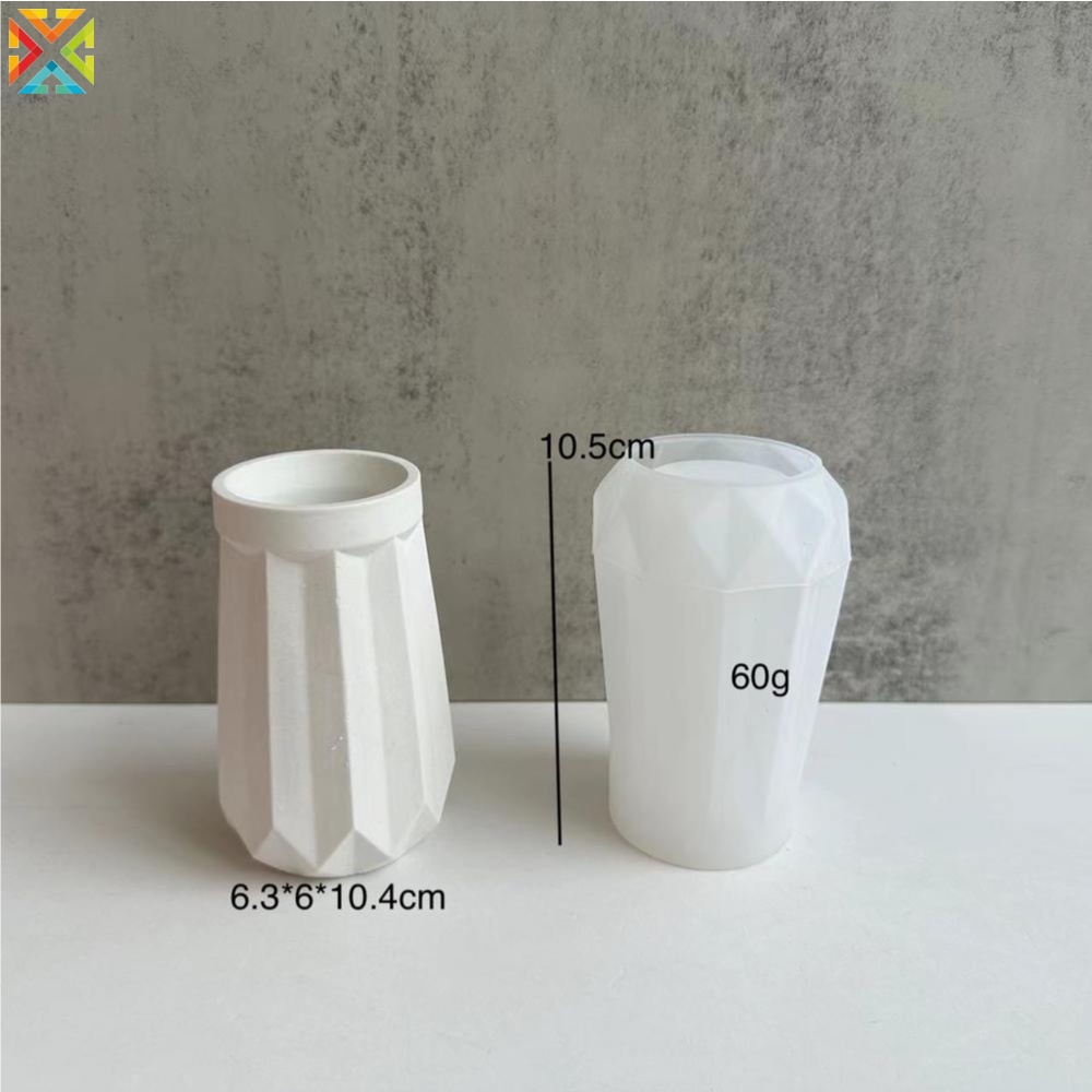 Khuôn Silicone Làm Bình Hoa Thả Keo Dán DIY
