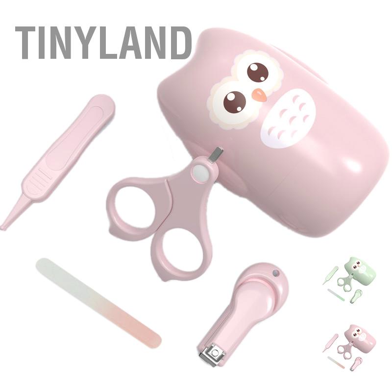 TinyLand Bộ Chăm Sóc Móng Tay Cho Bé Dụng Cụ Làm Chân Có Vỏ Bảo Vệ Trẻ Sơ Sinh Tập Đi cmman