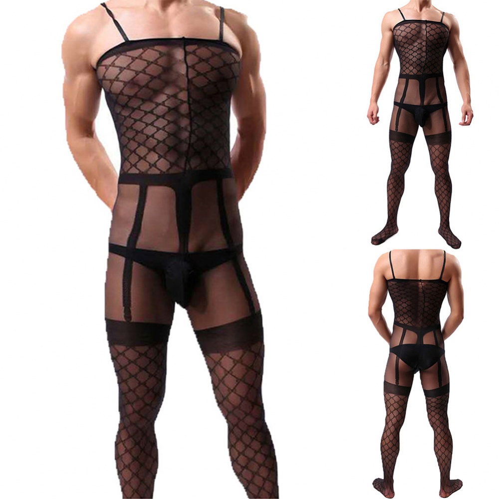 Đồ lót sexy sheer tights đồ lót body stockings fishnet men stockings