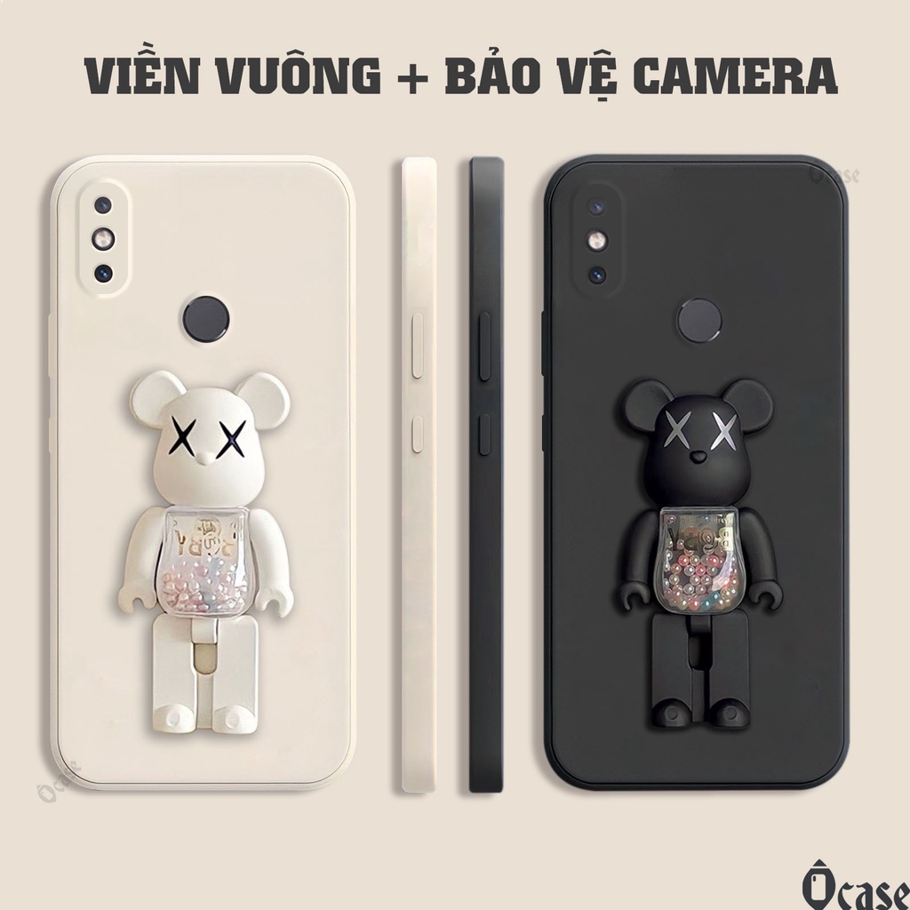 Ốp lưng Xiaomi Mi 6X / A2 / 8SE / Mix 2S / Mix 3 / Redmi Note 5 Pro / Note 6 Pro mô hình gấu kiêm giá đỡ tiện dụng