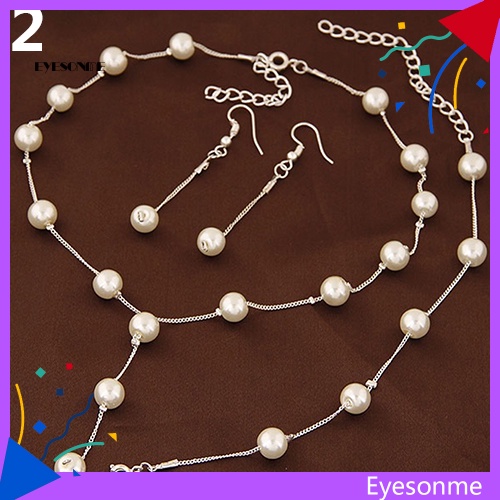 Set Vòng cổ, Khuyên Tai, Vòng Tay, Vòng cổ Ngọc Trai Nhân