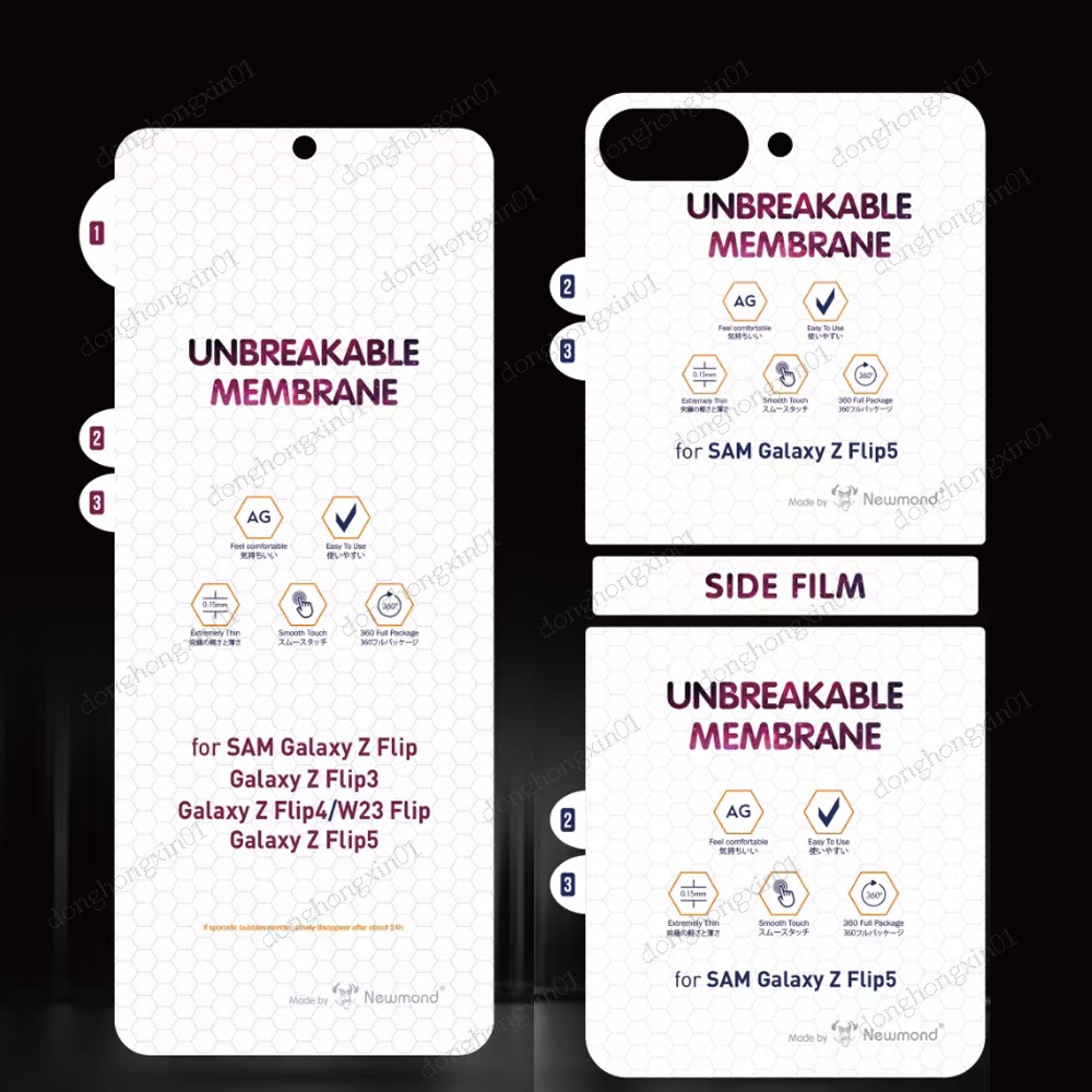 Kính Cường Lực Hydrogel Mềm Nhám Bảo Vệ Màn Hình Cho Samsung Galaxy Z Flip 4 3 ZFLIP3 ZFLIP4
