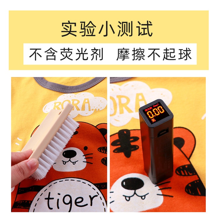 Bộ Áo Thun cotton Ngắn Tay + Quần short In Họa Tiết Hoạt Hình Phong Cách Hàn Quốc Thời Trang Cho Bé 60-130cm