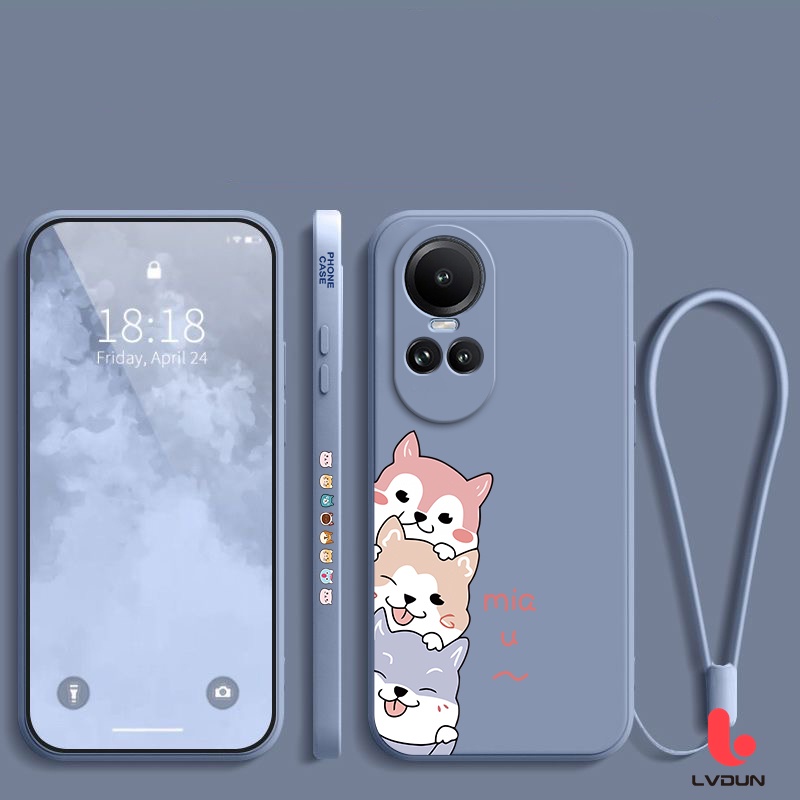 Ốp Điện Thoại Cho OPPO Reno10 5G Reno 10Pro 5G Ốp Điện Thoại Silicon Mềm Họa Tiết Cún Dễ Thương Cho OPPO Reno 10 5G Reno 10Pro 5G 2B-GG