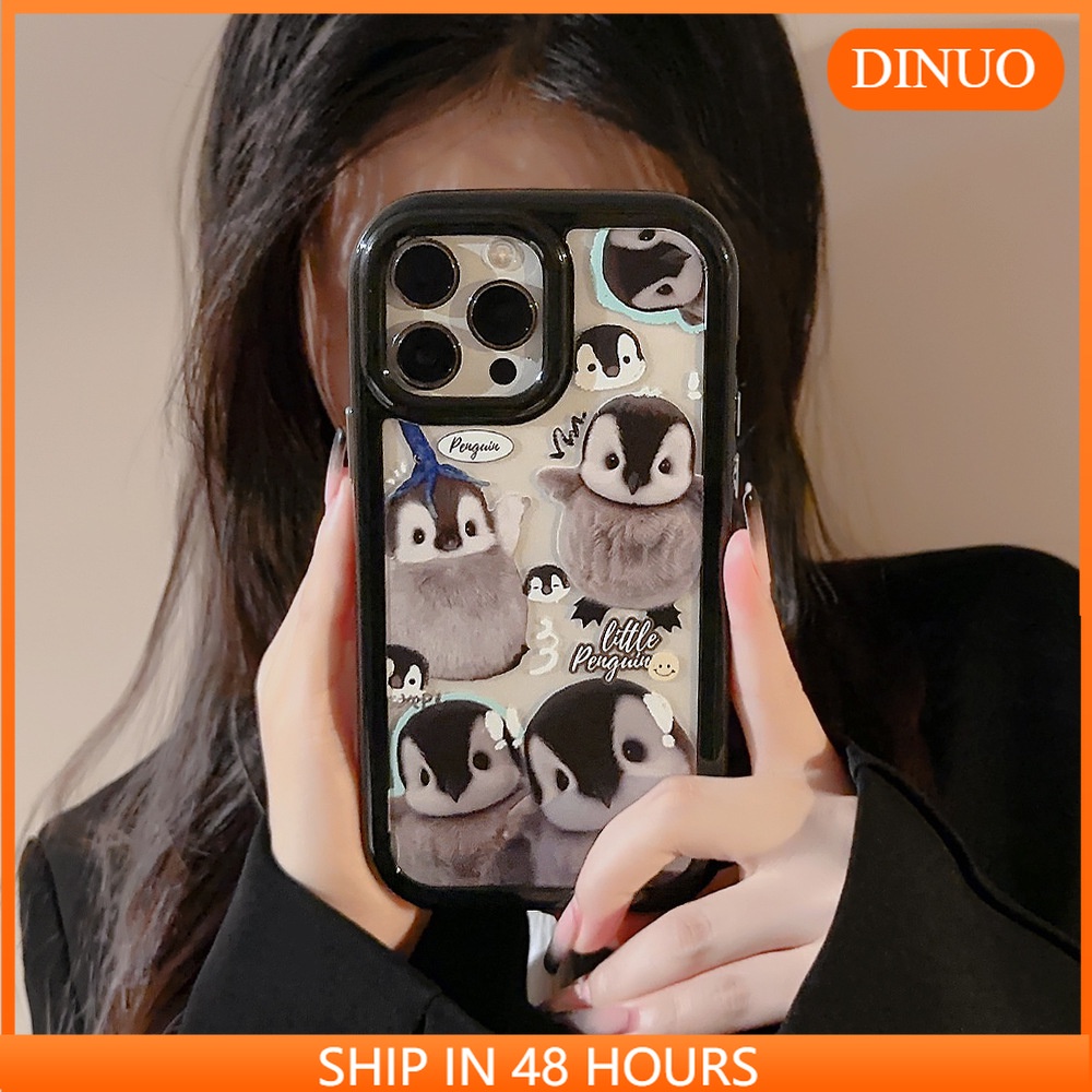 Đen Ốp Điện Thoại In Hình Chim Cánh Cụt Cho iphone15 / 14promax / 13 / 12 / pro / promax / 11 / xr / xs / x / xsmax/TX