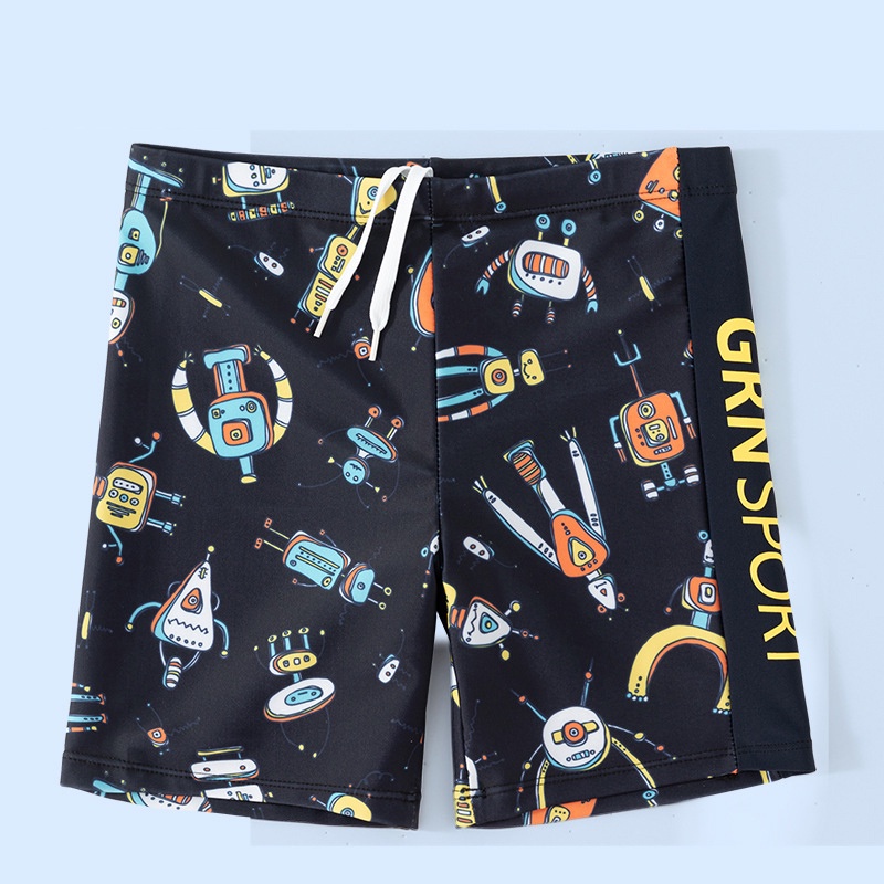 Quần bơi bé trai, chất vải mềm mại, co giãn họa tiết hoạt hình phù hợp cho bé từ 17kg đến 40kg