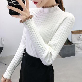 Áo Len Nữ Dài Tay Cổ Lọ Thời Trang Hàn