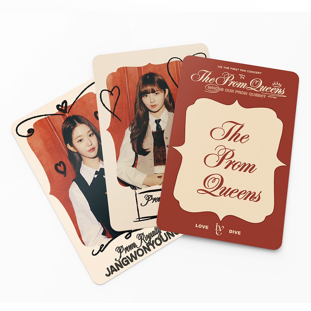 55pcs/box IVE 2023 Fan Concert Photocards YUJIN REI LIZ LEESEO WONYOUNG GAEUL Lomo Cards THE PROM QUEENS Kpop Postcards New Arrivals