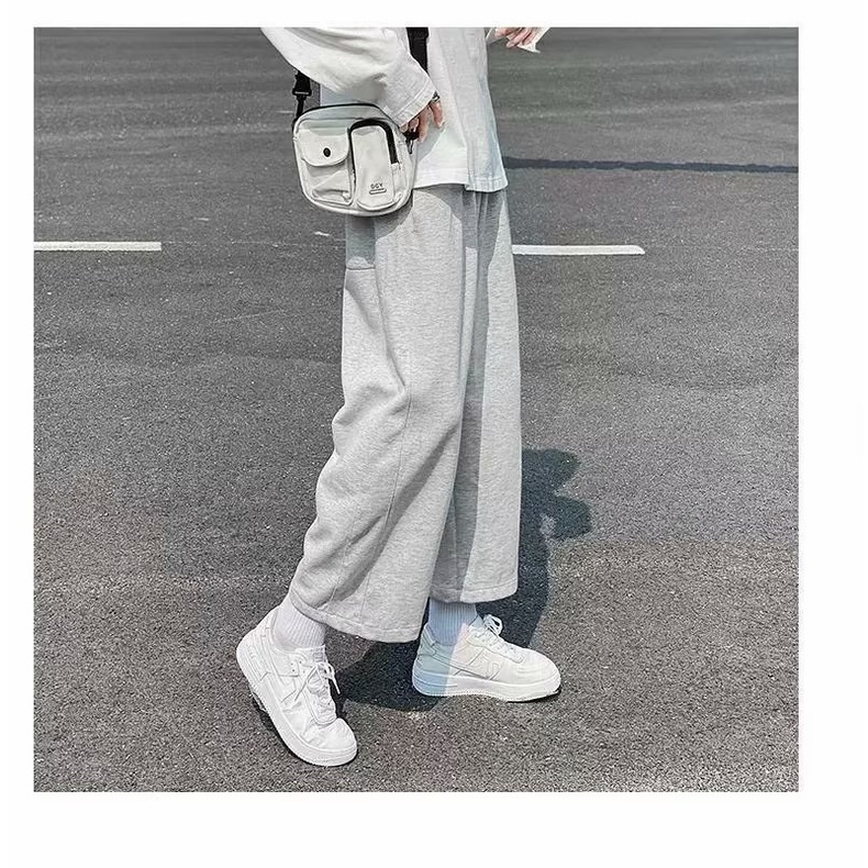 Quần ống rộng Màu Xám Nhạt Thời Trang Cho Nam M-8XL