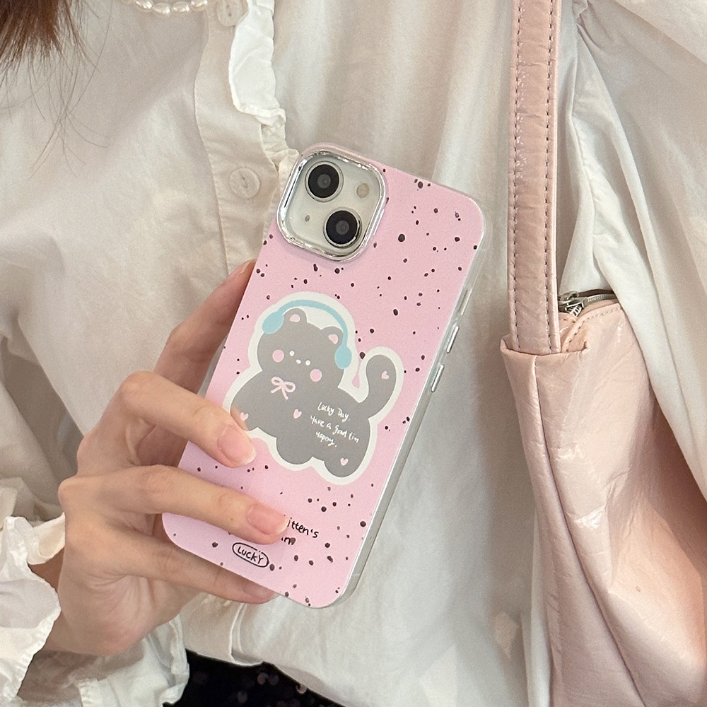 Ốp Điện Thoại Cứng In Hình Mèo Cho IPhone 11 12 12Pro 12ProMax 13 13Pro 13ProMax 14 14Pro 14ProMax