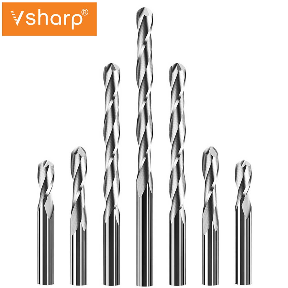 Mũi Phay CNC 3.175mm 4mm 2 Rãnh Cắt Gỗ Chuyên Dụng