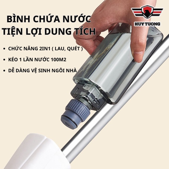 Chổi lau nhà, cây lau nhà phun sương tự vắt 2 in 1 xoay 360 độ, bộ cây lau nhà thông minh, cán dài cực tiện _CPS99