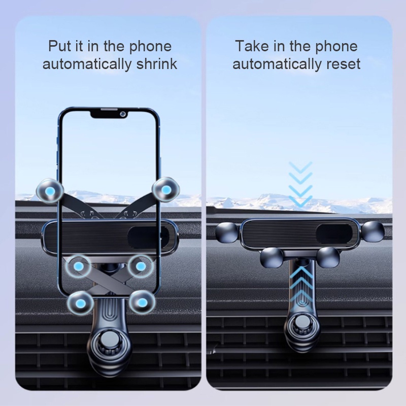 Giá đỡ điện thoại di động trên ô tô seametal giá đỡ điện thoại di động trên ô tô trọng lực nguyên bản giá đỡ thông gió giá đỡ điện thoại di động trong mobi
