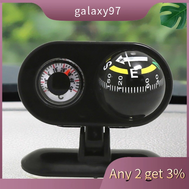 Galaxy La Bàn Nhiệt Kế Tự Dính 2 Trong 1 Chuyên Dụng Cho Xe Hơi
