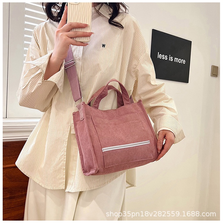 Túi Xách Đeo Vai Hình Vuông Cỡ Nhỏ Chất Nhung Phong Cách Nhật Bản Thời Trang Cho Nữ