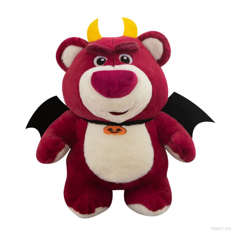 Thú Nhồi Bông Hình Gấu Dâu Tây 3 Demon Lotso Làm Quà Halloween Cho Bé Gái