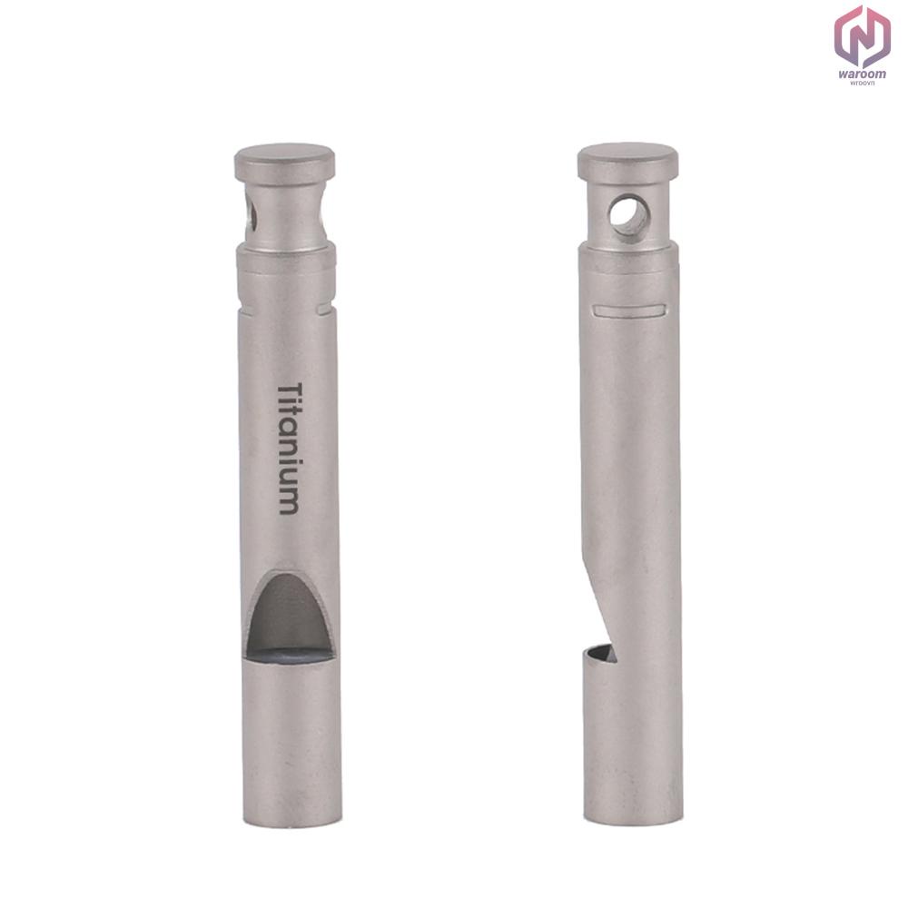 Còi Thổi Khẩn Cấp Bằng Titan Siêu Nhẹ Kèm Dây Cho Hoạt Động Ngoài Trời