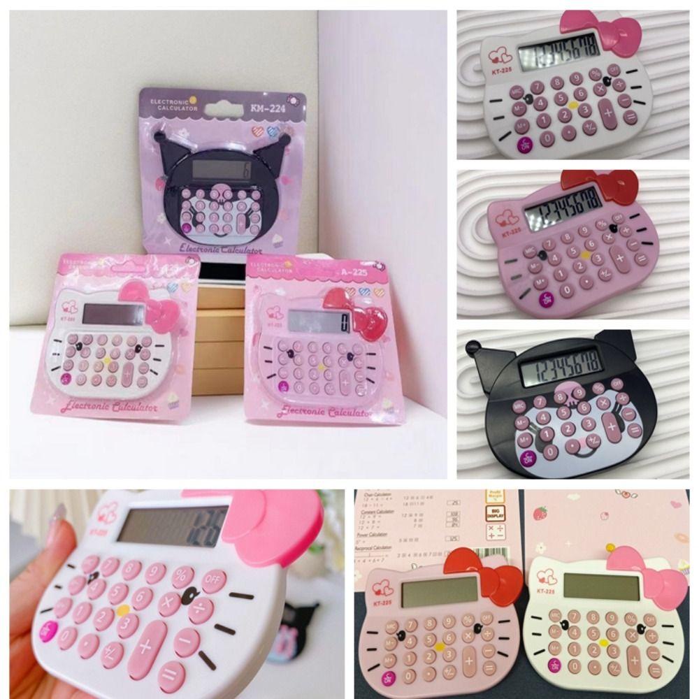 Máy tính cầm tay MMULCK 8 chữ số hoạt hình KT Kuromi dễ thương cảm giác thoải mái