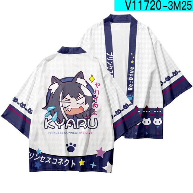 Áo Khoác Kimono Hóa Trang Nhân Vật Anime Nhật Bản Kokoro Kyaru Kiruya Eustiana Von Astraea