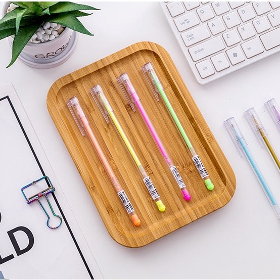 Bút viết calligraphy ngòi 0.5mm nhiều màu dễ thương Bút Nước Nhiều Màu Sắc Sáng Tạo -Chamara