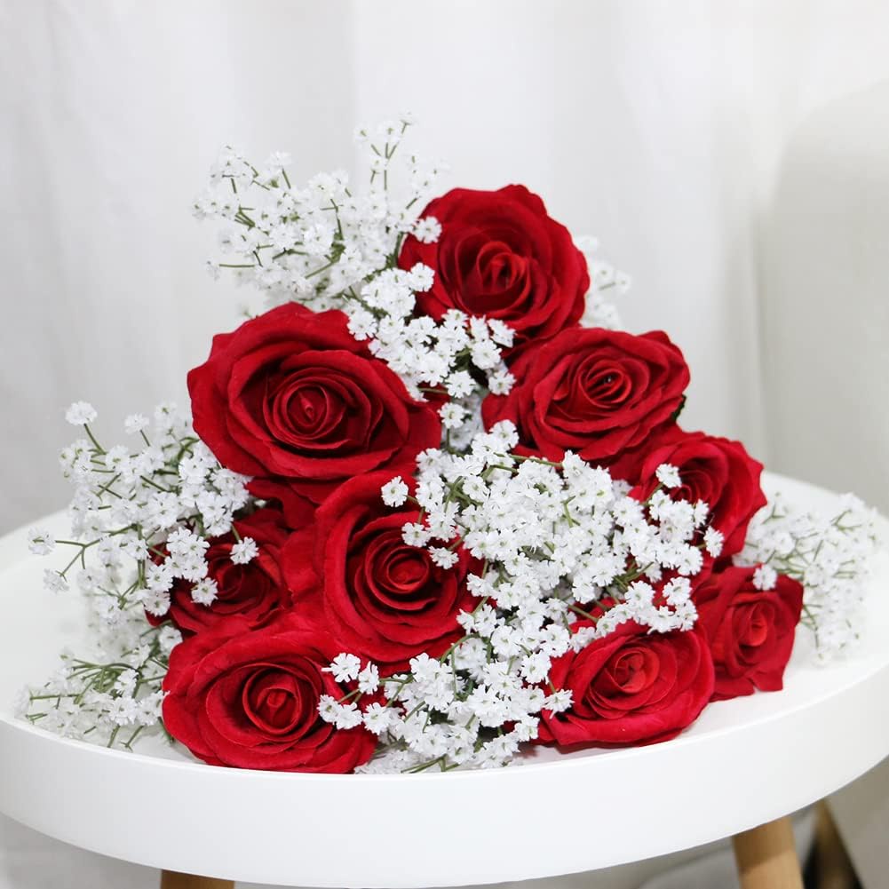 5 cái 108 đầu 52 cm trẻ sơ sinh trắng hơi thở nhân tạo gypsophila hoa bó hoa cho đám cưới trang trí sinh nhật vườn nhà hoa giả