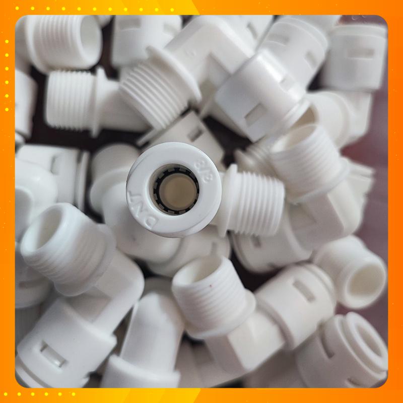 Cút bơm nối nhanh ren 17 ống dây 10, cút máy lọc nước, máy phun sương hàng Xịn