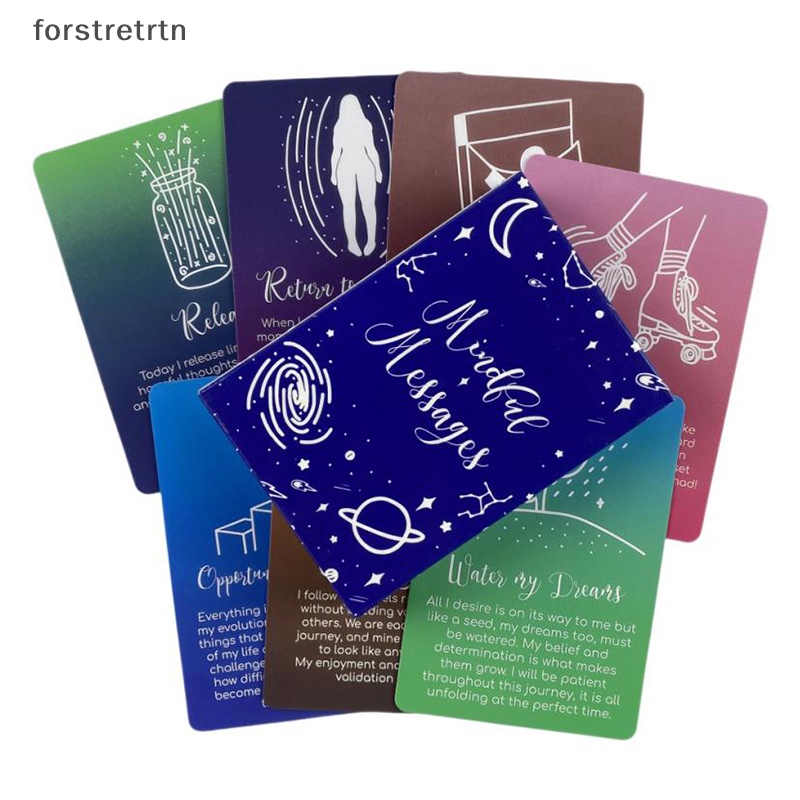 Forstretrtn thông điệp quan tâm oracle tarot card lời tiên tri số phận bói toán bộ bài gia đình ban tiệc trò chơi người mới bắt đầu bài bói bài trò chơi en